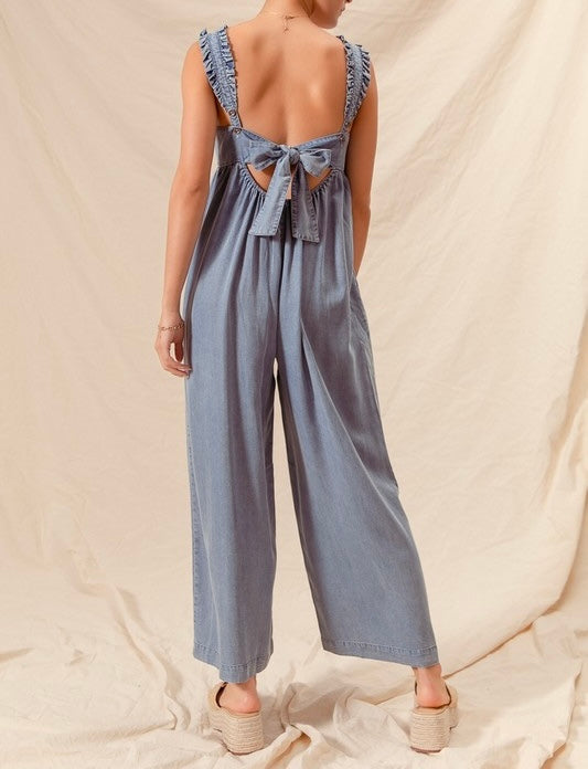 Lightweight Denim Jumpsuit