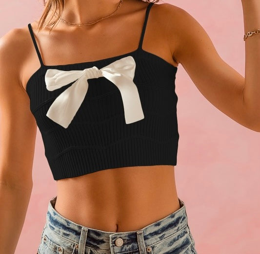 Knitted Rib Crop Top