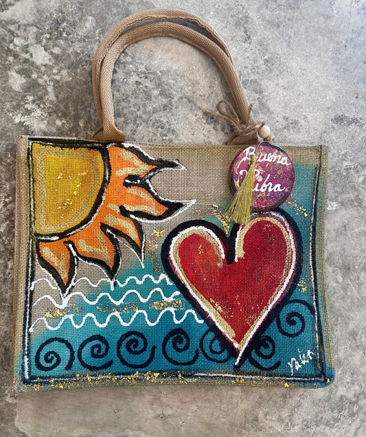 Heart  Beach Bags