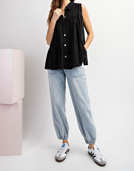 Tiered Loose Fit Top