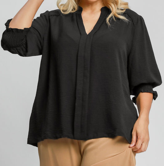 Curvy Black Top