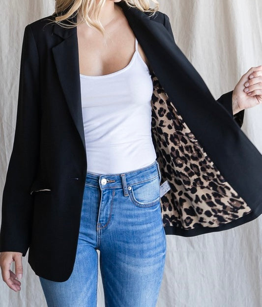 Black Blazer Top