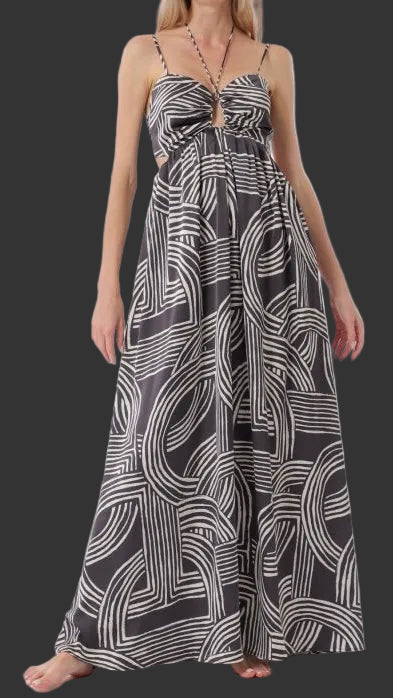 Thin Adjustable Maxi Dress