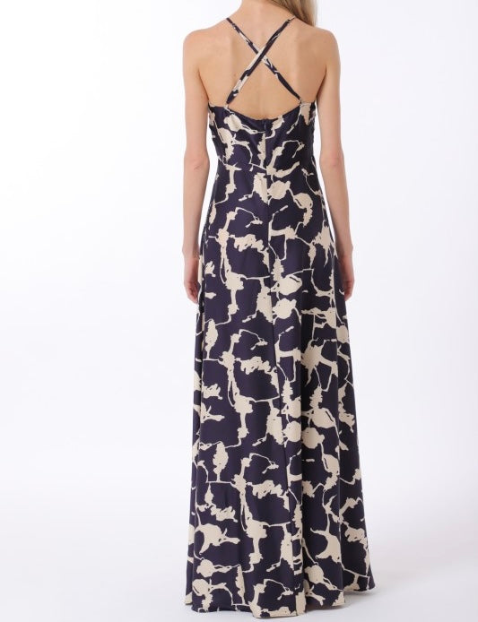 Halter Adjustable Strap Maxi Dress