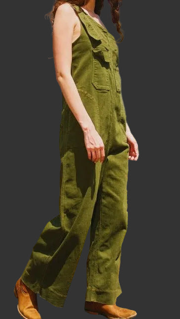 One Shoulder Utility Jumpsuit