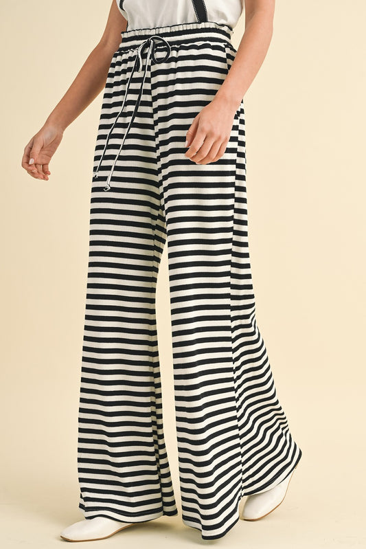 Stripe Wide Leg Palazzo Pant