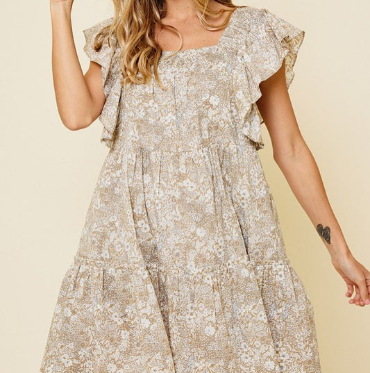 Medium - Camel Short Dress