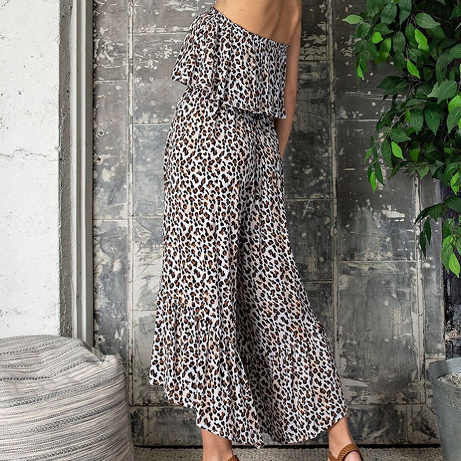 Leopard Ruffle Jumpsuit