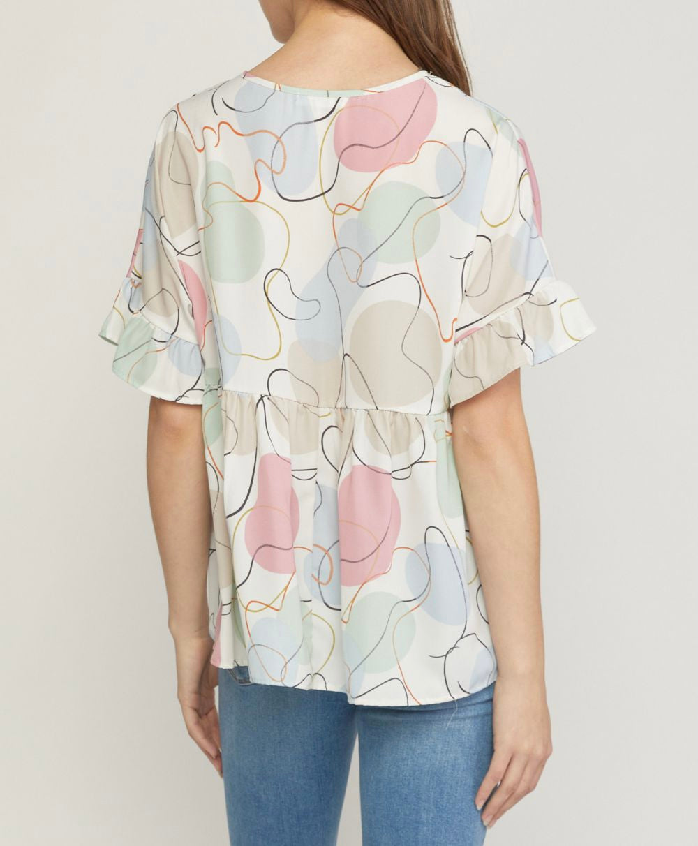 Abstract Print Top