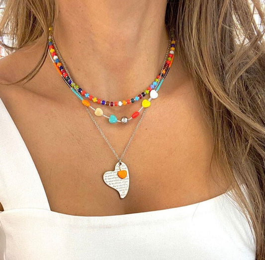 Collares - Plateado Corazon ❤️ - Jewelry