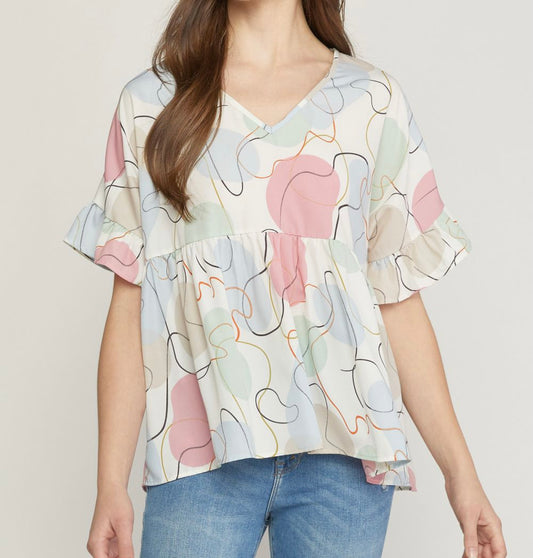 Abstract Print Top