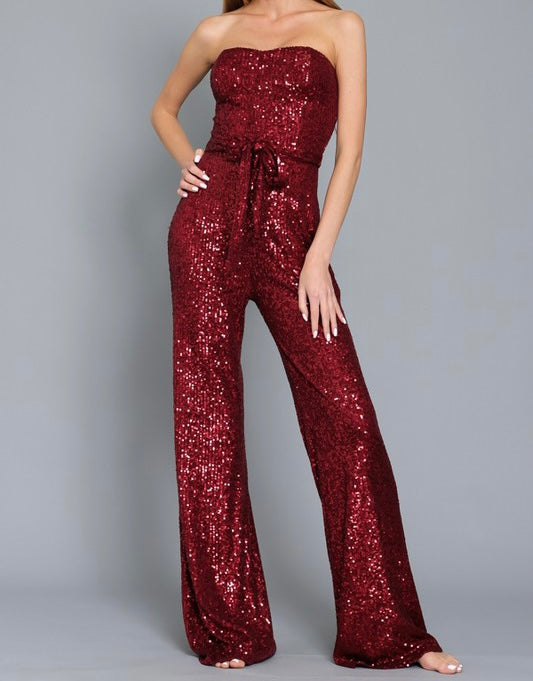 Tube Sequin Jumpsuit