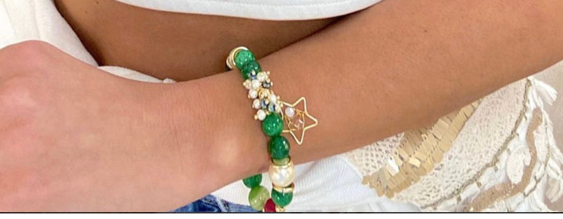 Pulsera - Natural Green