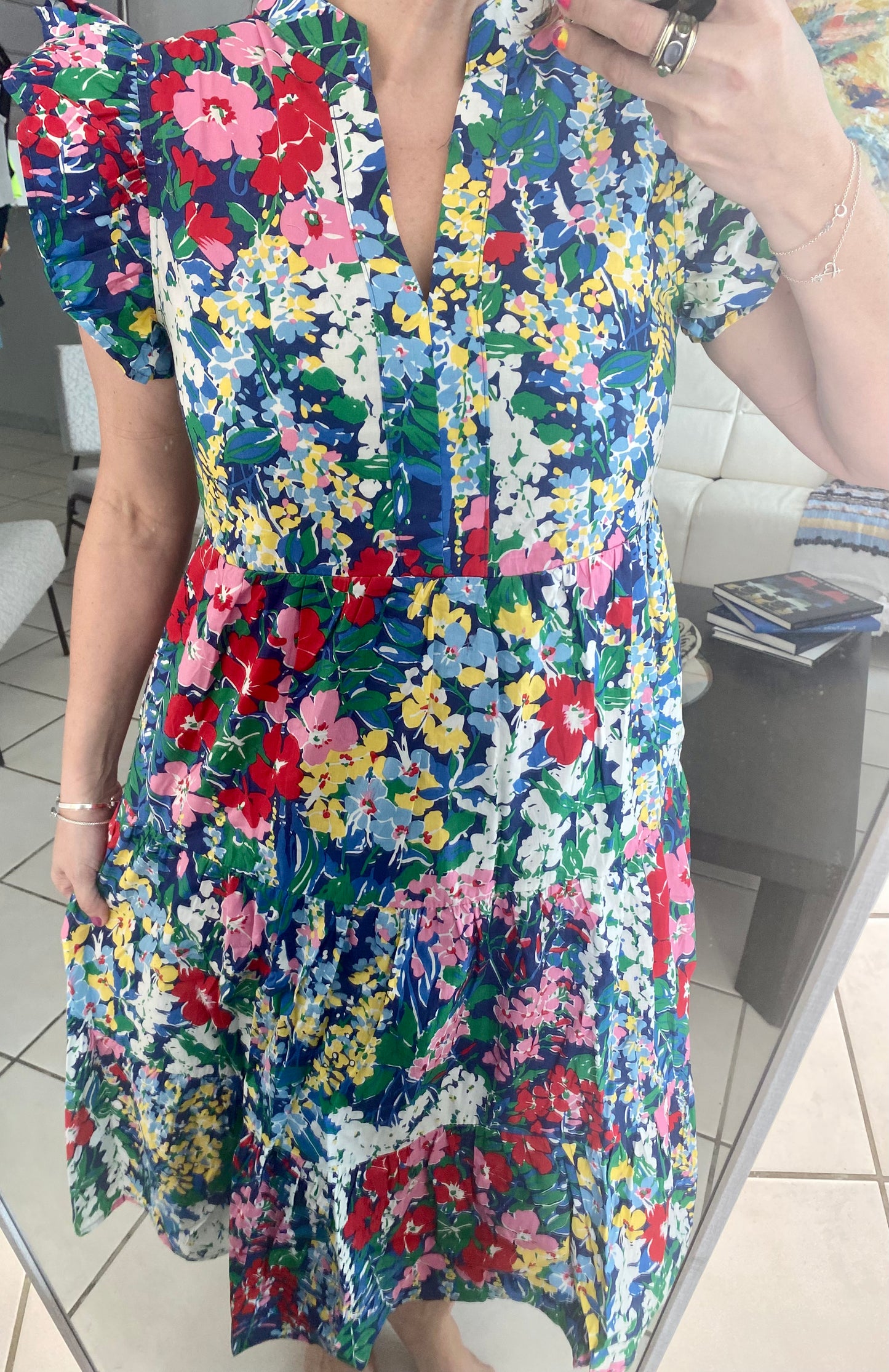 Floral Print Midi Dress